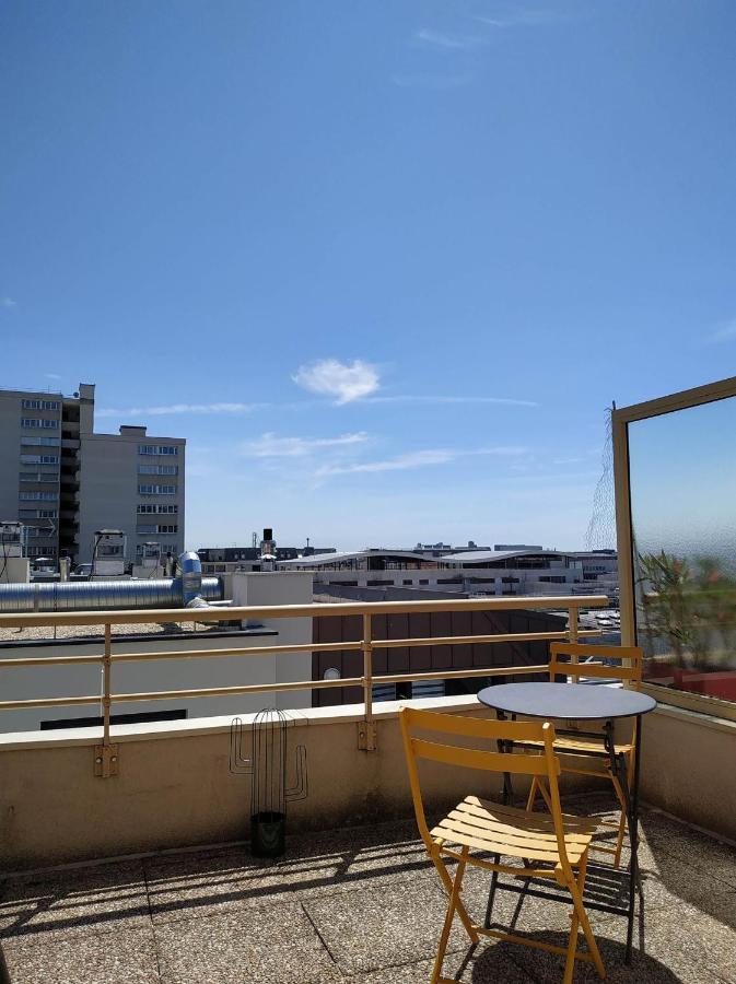 Appartement Terrasse Sud Dernier Etage + Parking Le Havre Esterno foto