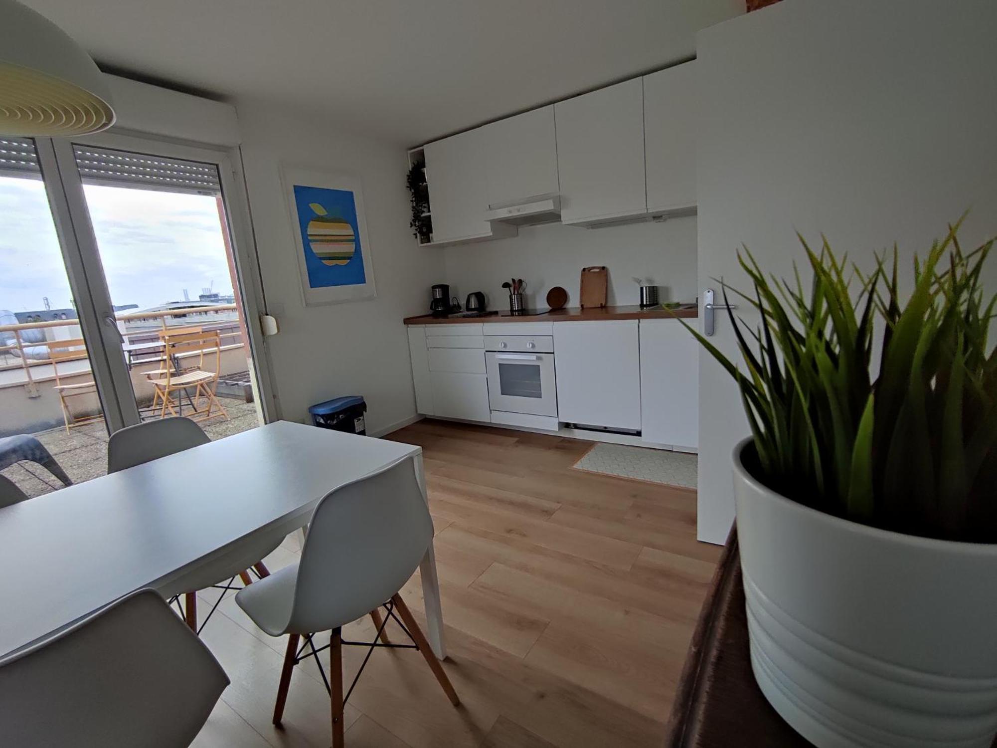 Appartement Terrasse Sud Dernier Etage + Parking Le Havre Esterno foto